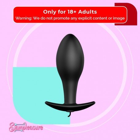 Pretty Love Anal Plug Black Anchor with Remote Control