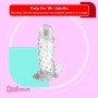 Brave Man Vibrating Penis Sleeve, Transparent
