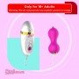 Women Clitoris Vibrating Bullet Sex Toys Remote Control Licking Tongue