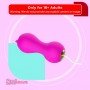 Women Clitoris Vibrating Bullet Sex Toys Remote Control Licking Tongue
