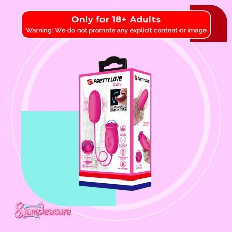 Prettylove Daisy Vibrating Egg with Licking Tongue