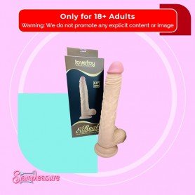 Lovetoy Glass Dildo with Balls and Suction Cup