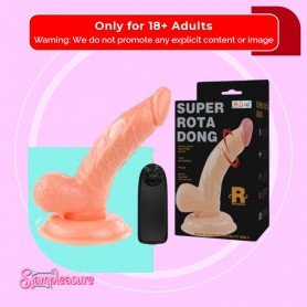 Super Rotating Dong Penis with Vibration - 15cm - BAILE