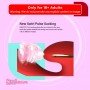 Kistoy Tina Dual Head Heating Sucking Vibrator Flexible Adult Sex Toy Clits G Spot Stimulator