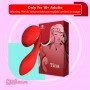 Kistoy Tina Dual Head Heating Sucking Vibrator Flexible Adult Sex Toy Clits G Spot Stimulator