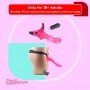 Finger Sleeve Strap-on Lesbian Tongue Vibrator Sex